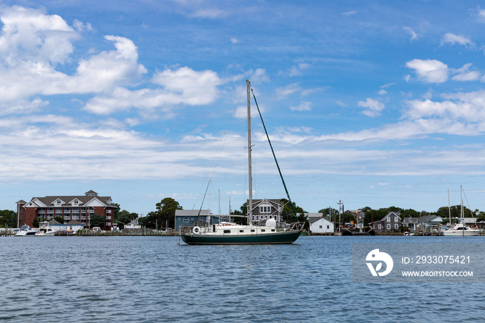 Sailboats in Ocracoke Harbor