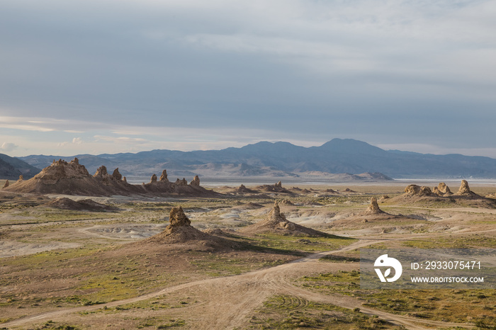 desert landscape of Trona Pinnacles, California