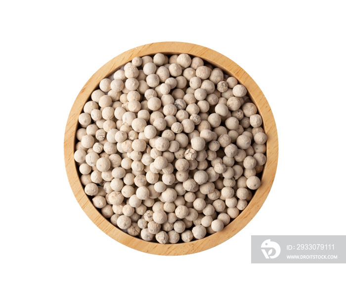 White peppercorn isolated on transparent png