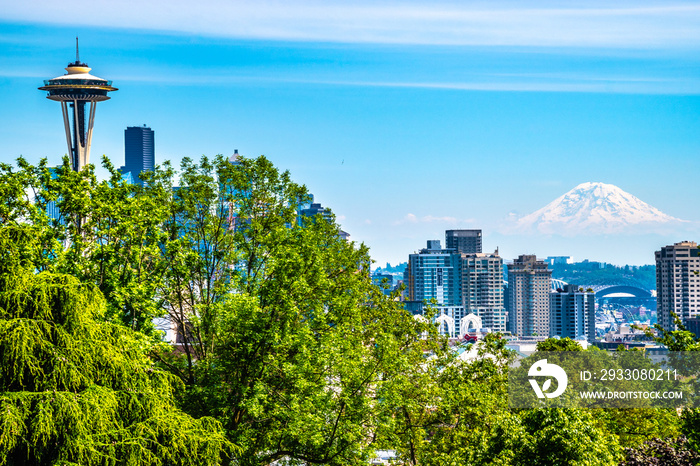 Beautiful Clear Day In Seattle, Washington