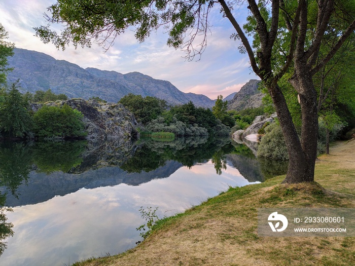 Tera river near Ribadelago Viejo village, Sanabria Natural Park, Zamora, Spain