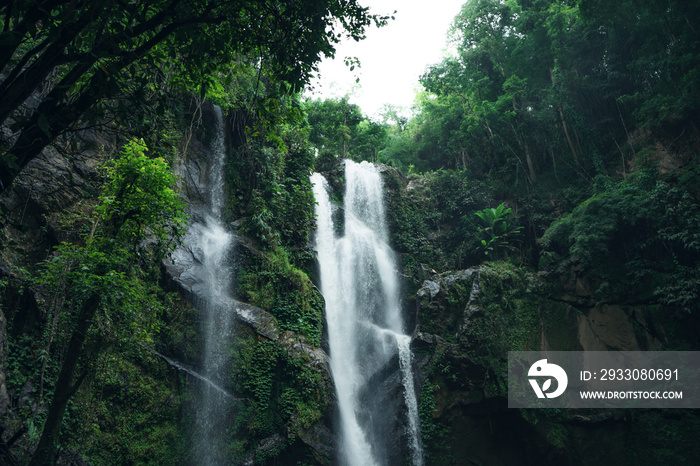 Waterfall Waterfall in nature travel mok fah waterfall