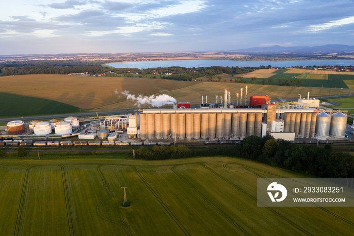 Methanol and ethanol factory. Polish producer of methanol and ethanol produced from corn grain. The production plant is located near Nysa in Poland