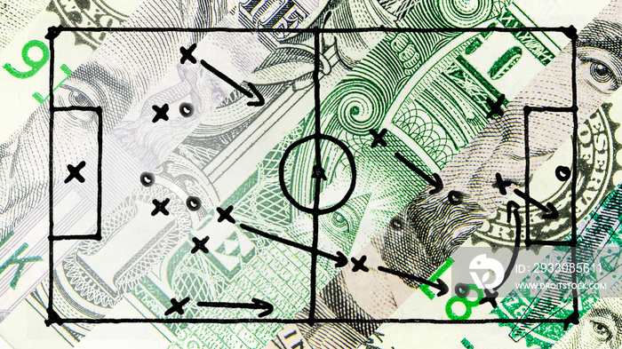 american dollar as the world reserve currency diagonal with soccer field tactics