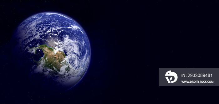 View of planet Earth in space. Elements of this image furnished by NASA