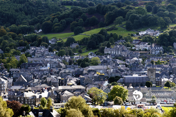 General view of Dolgellau, Gwynedd