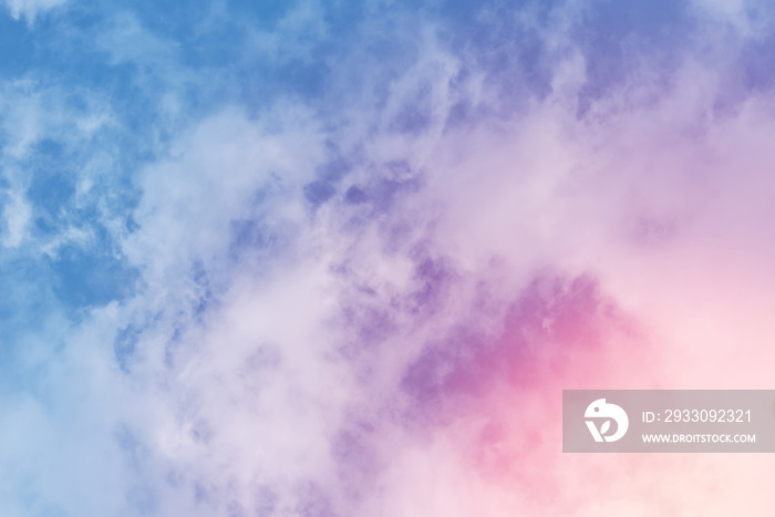 sun and cloud background with a pastel color