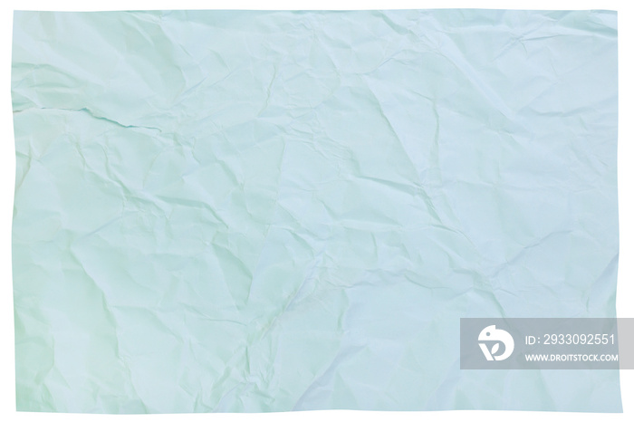 Blue pastel crumpled paper sheet