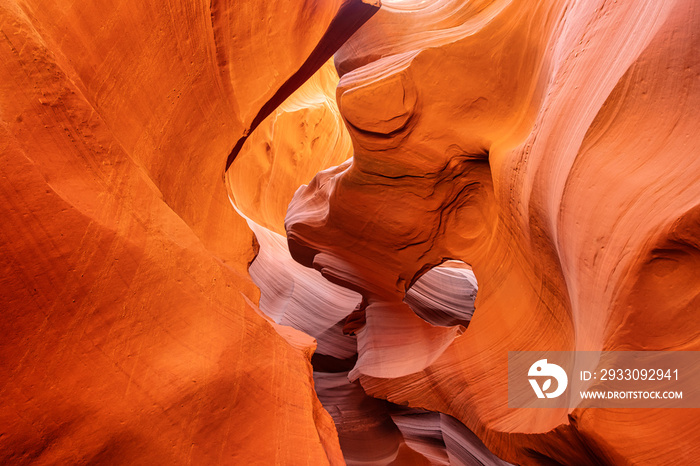 Gorgeous textures in Antelope Canyon, located in Arizona USA