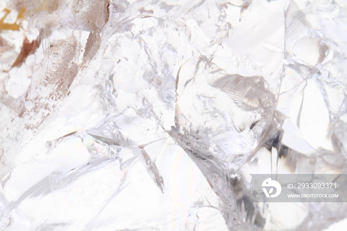 white crystal mineral texture