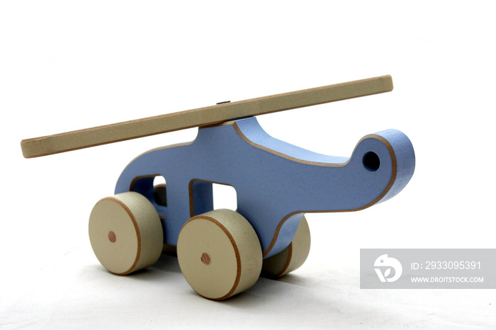 wooden toy helicopter