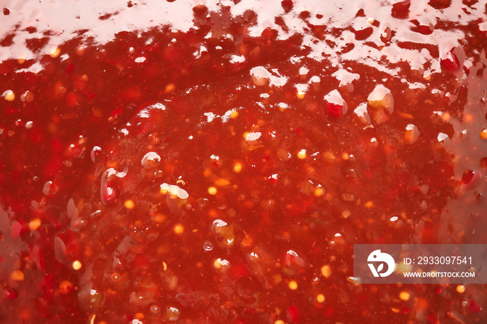 Tasty chili sauce as background