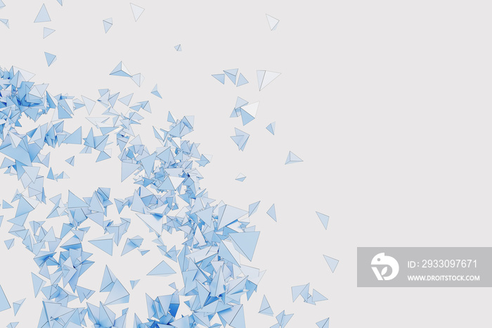 Abstract blue polygonal backdrop