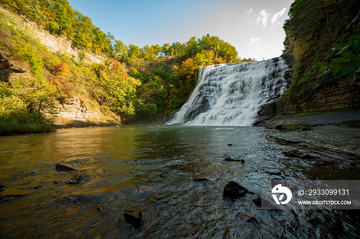 Ithaca falls near Cornell University in the fall