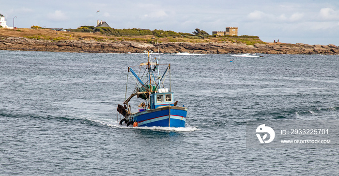 Retour de pêche à Quiberon. Morbihan. Bretagne