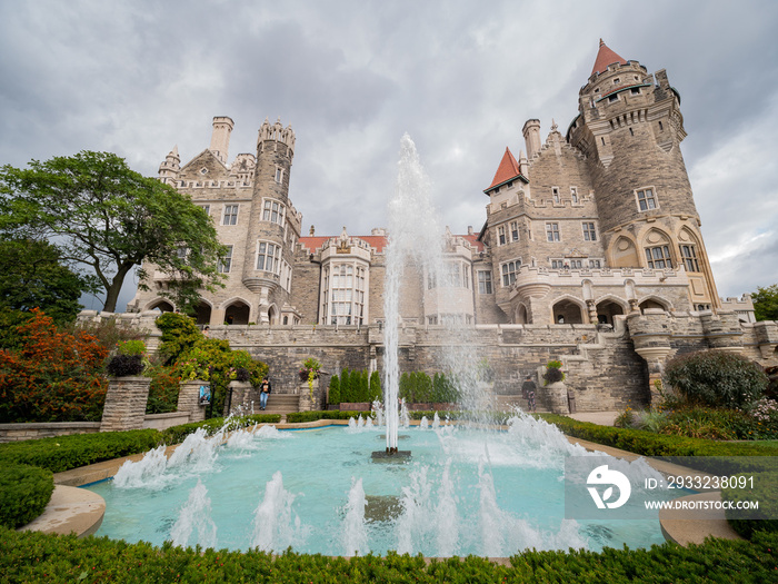 Exterior view of the famous Casa Loma