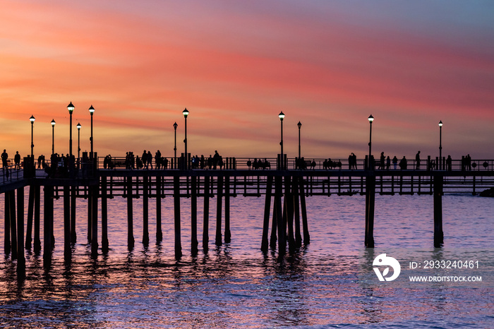 The Pier at Redondo Beach at Sunset