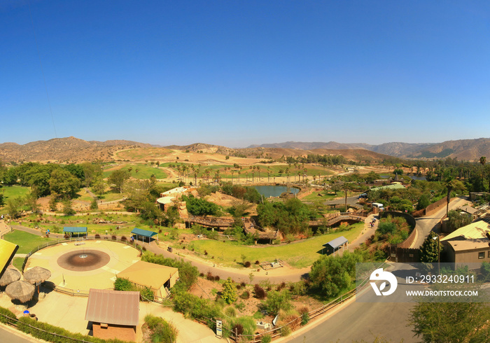 High angle view of the San Diego Zoo Safari Park