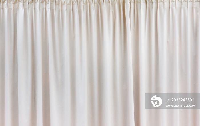 White curtain background textile pattern