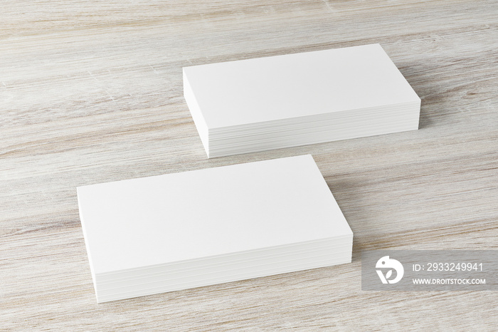 Mockup of horizontal business card.