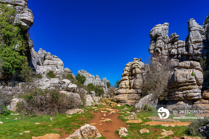 El Torcal de Antequera, Andalusia, Spain, near Antequera, province Malaga.