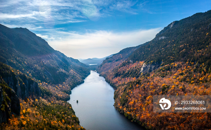 Ausable Lake Fish Hawk Cliffs Indian Head Upstate New York Adirondack Mountains Keene