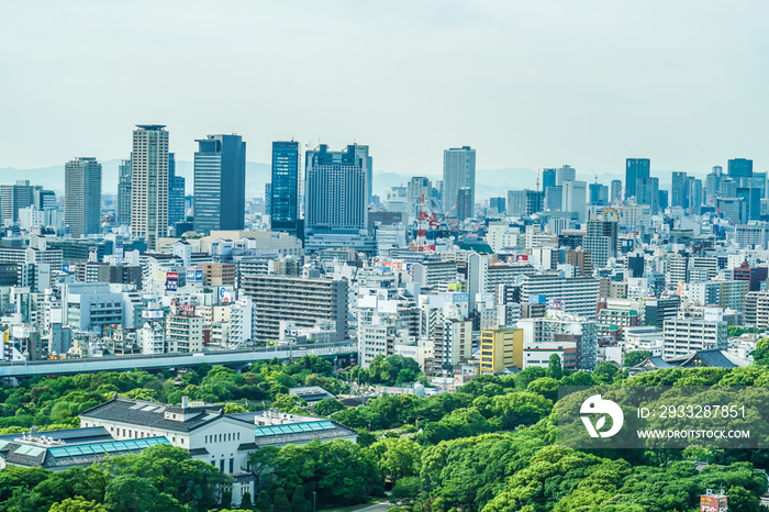 あべのハルカスからの大阪の街並み