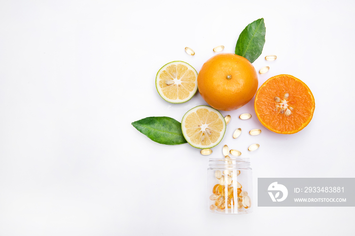 酸橙橙子和维生素