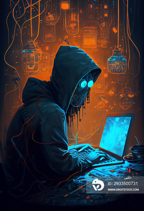 Professional hackers are using laptop