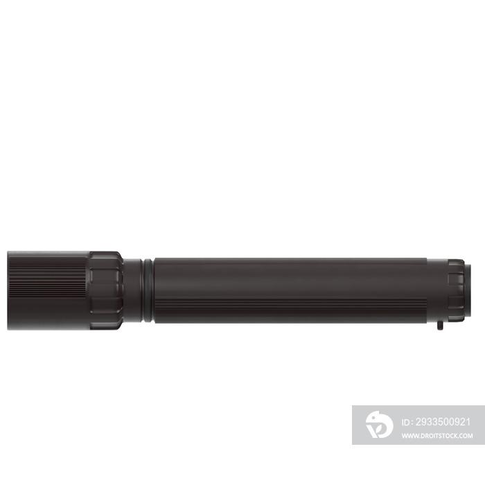 3d rendering illustration of a LED flashlight