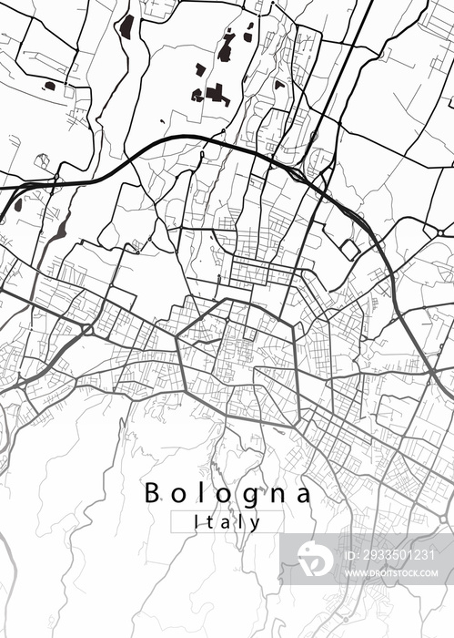 Bologna Italy City Map