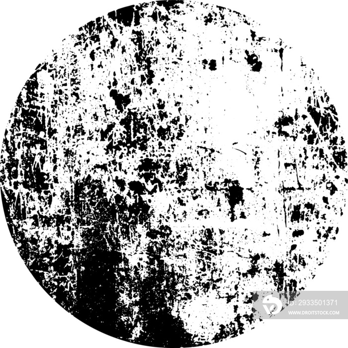 circular metallic element with a transparent background