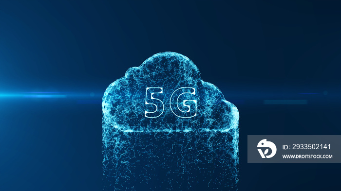 5G connectivity of digital data concept.