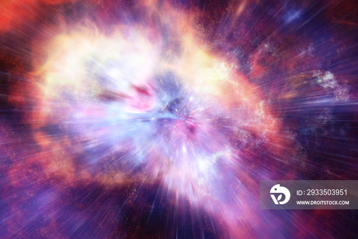illustration for a supernova star explosion