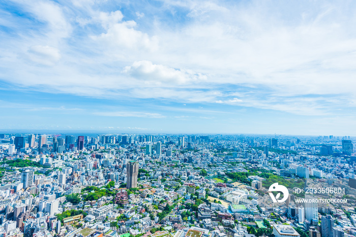 夏の東京風景 Tokyo city skyline , Japan