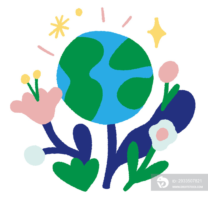 Environmental Earth Hour illustration