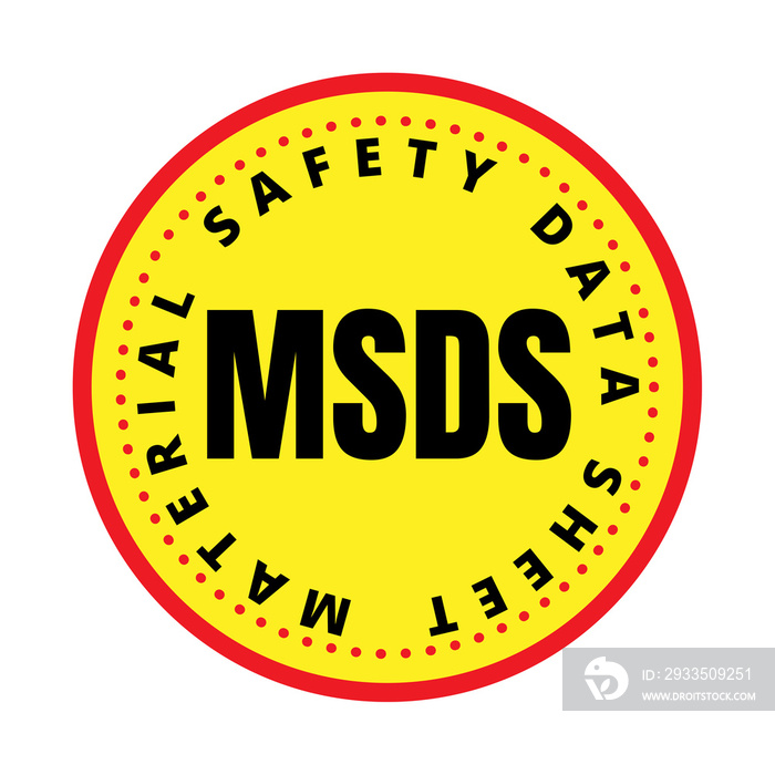 MSDS material safety data sheets symbol icon