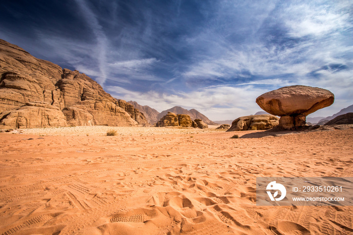 Wadi Rum desert landscape,Jordan