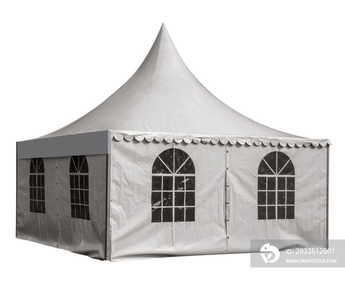 Market tent isolated