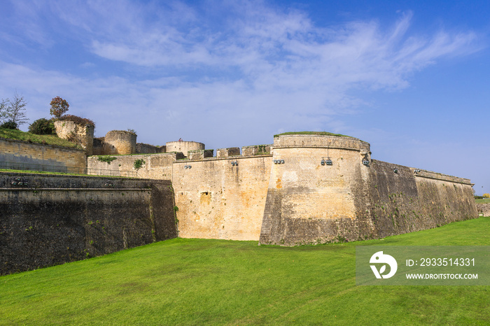 Blaye Citadel, world heritage site in Gironde, France