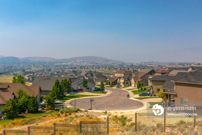 Scenic view of Eagle Mountain Utah community