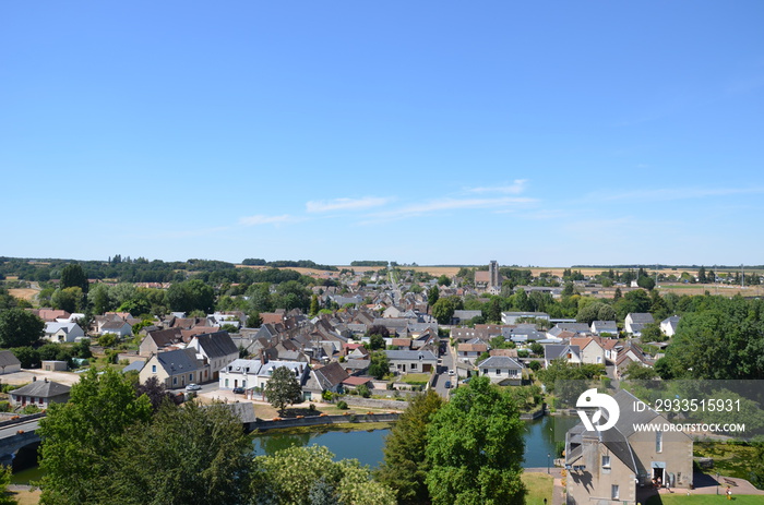 Châteaudun vue panoramique château Loir