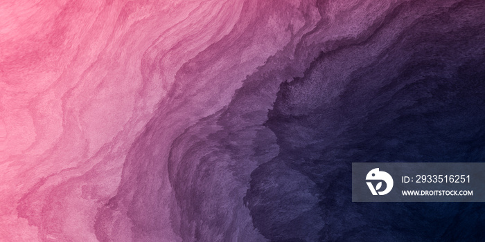 Abstract paint background gradient pink to dark purple with liquid fluid grunge texture