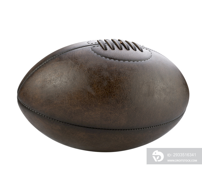 Retro Leather Rugby Ball