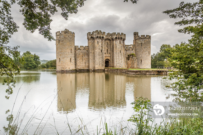 Early autumn view of Bodiam Castle