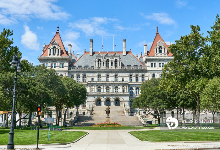The New York State Capitol building. The New York State Capitol, the seat of the New York State government, Albany, NY