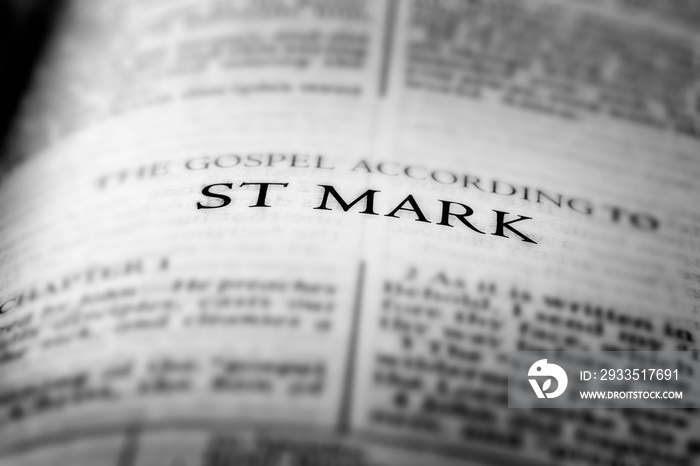 Bible New Testament Christian Gospel St Mark Saint