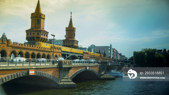 The Oberbaum bridge ( Oberbaumbruecke ) is a double-deck bridge crossing Berlin’s River Spree.