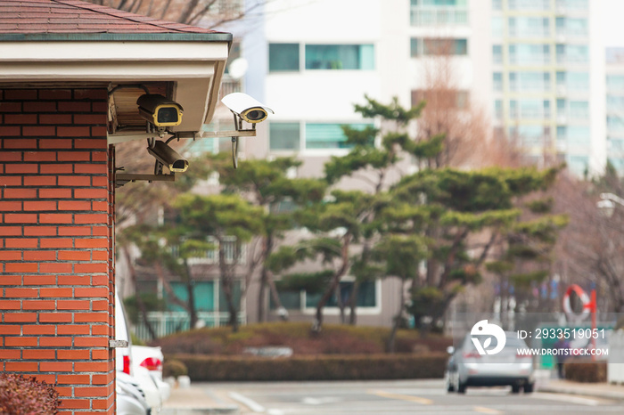 Surveillance cameras in the district