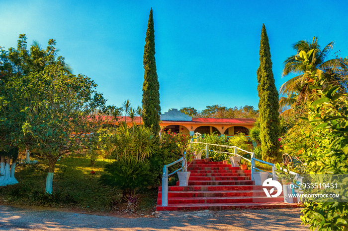 Ancient Hacienda and the Museum of Yaxcopoil.